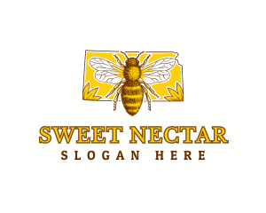 Kansas Natural Honeybee logo design