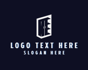 Cabinet Shelves Furniture logo design