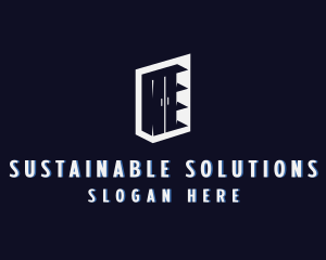 Cabinet Shelves Furniture logo design