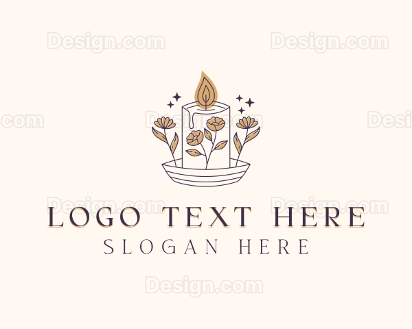 Floral Scented Candle Logo