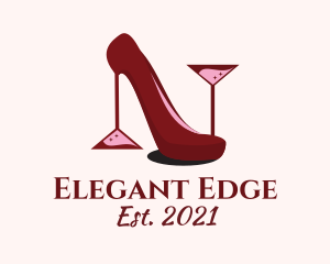 Classy Wine Stiletto logo