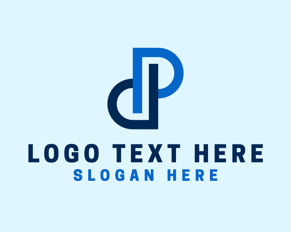 Letter Dp logo example 3