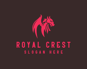 Mythical Dragon Monster logo