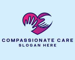 Helping Hand Heart logo design