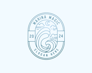 Sea Travel Tourism logo design