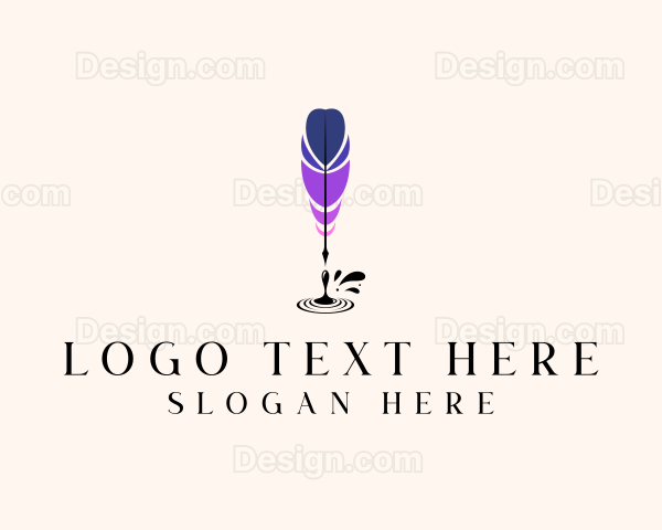 Feather Quill Pen Logo