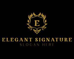 Stylish Elegant Florist logo design