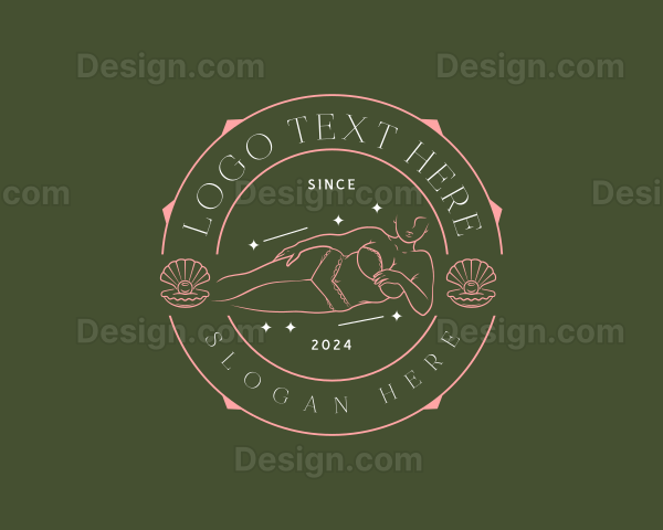 Woman Body Underwear Logo