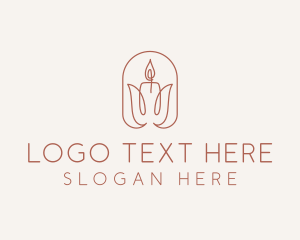 Spa Candle Decor logo design