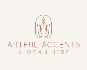 Spa Candle Decor logo design