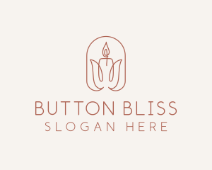 Spa Candle Decor logo design