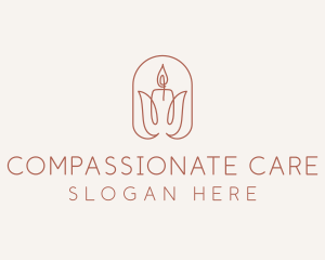 Spa Candle Decor logo design