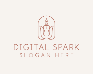 Spa Candle Decor logo design