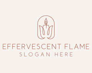 Spa Candle Decor logo design