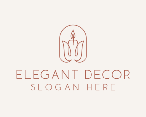 Spa Candle Decor logo design