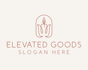 Spa Candle Decor logo design