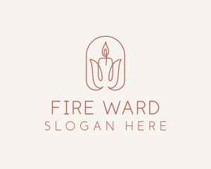 Spa Candle Decor logo design