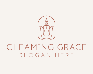 Spa Candle Decor logo design