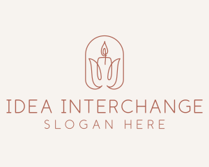 Spa Candle Decor logo design