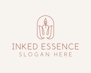 Spa Candle Decor logo design