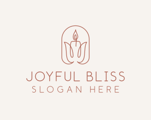 Spa Candle Decor logo design