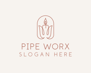 Spa Candle Decor logo design