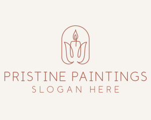 Spa Candle Decor logo design