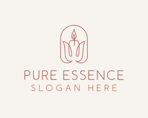 Spa Candle Decor logo design