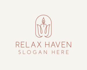 Spa Candle Decor logo design