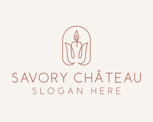 Spa Candle Decor logo design