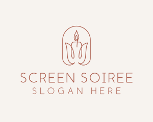 Spa Candle Decor logo design