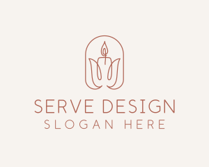 Spa Candle Decor logo design