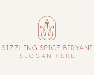 Spa Candle Decor logo design