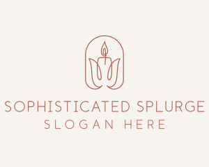 Spa Candle Decor logo design