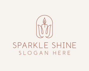 Spa Candle Decor logo design