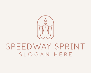 Spa Candle Decor logo design