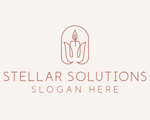 Spa Candle Decor logo design