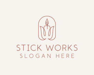 Spa Candle Decor logo design