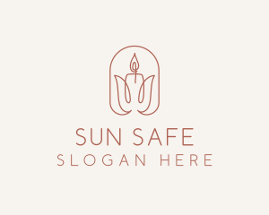 Spa Candle Decor logo design