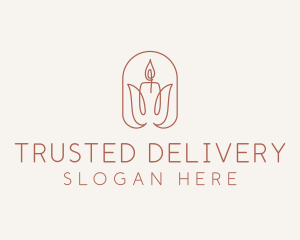 Spa Candle Decor logo design