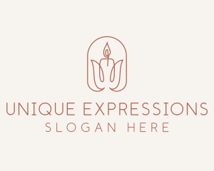 Spa Candle Decor logo design