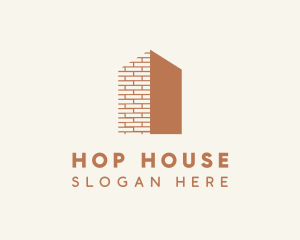 House Brick Construction logo design