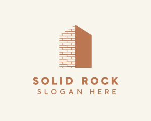 House Brick Construction logo design