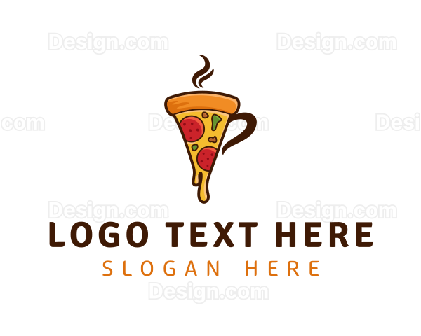 Pizza Mug Restaurant Logo