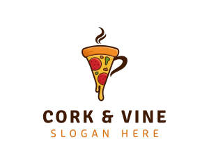 Pizza Mug Restaurant logo design