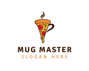 Pizza Mug Restaurant logo design