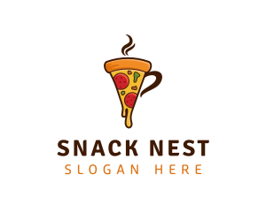 Pizza Mug Restaurant logo design