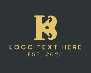 Abstract Elegant Letter K logo design