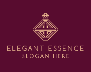 Elegant Perfume Bottle logo