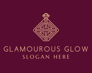 Elegant Perfume Bottle logo